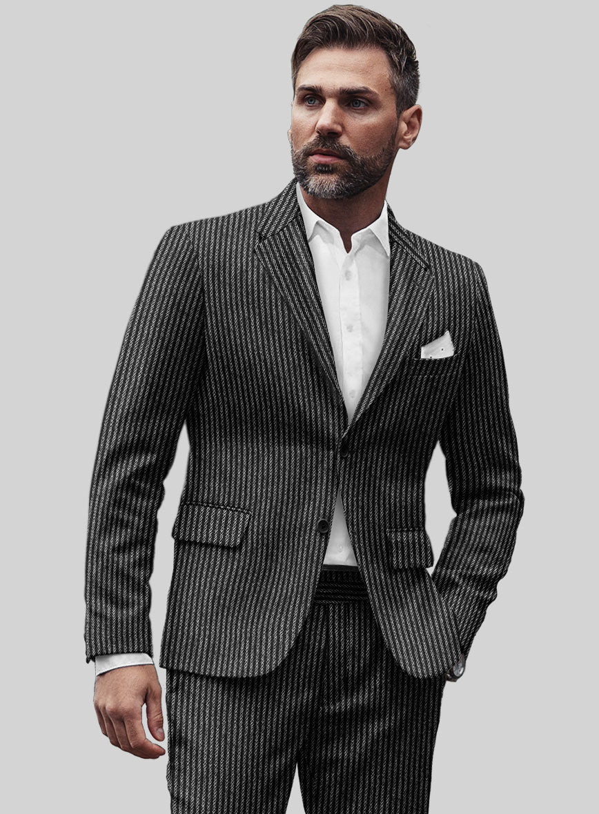 Sartori Mariano Black Soft Tweed Suit - Image 4