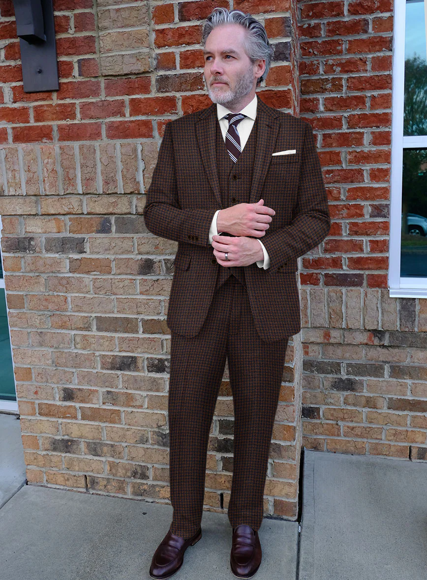 Sartori Petronila Brown Check Soft Tweed Suit - Image 2