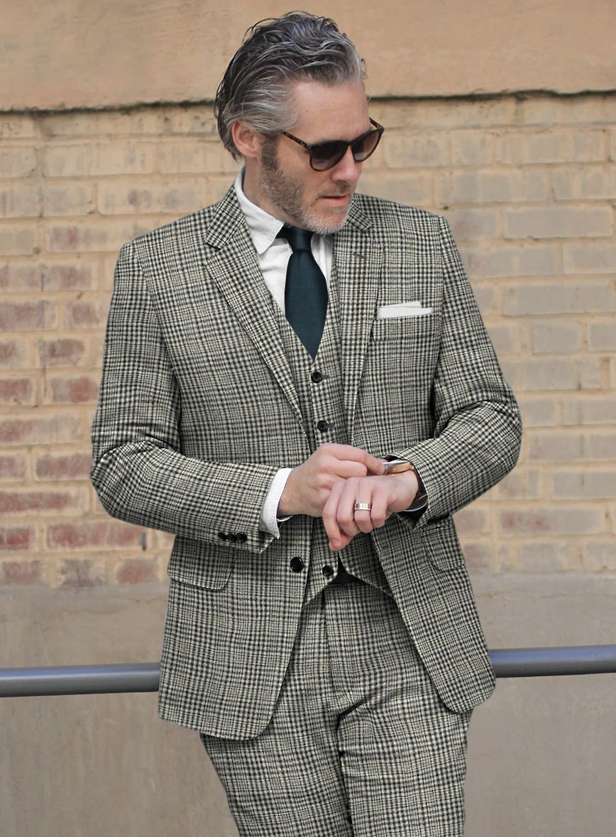 Sartori Spartaco Black Check Soft Tweed Suit - Image 4