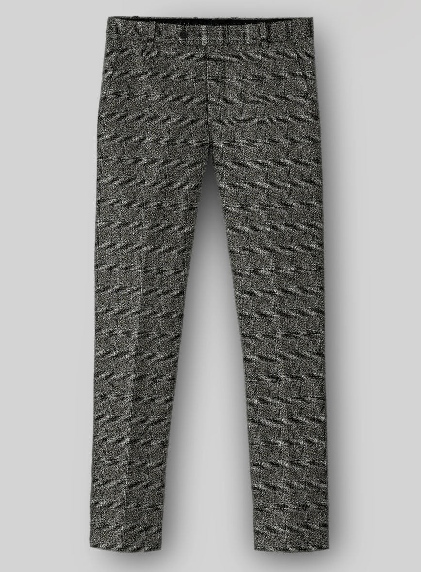 Sartori Tristana Gray Check Soft Tweed Pants