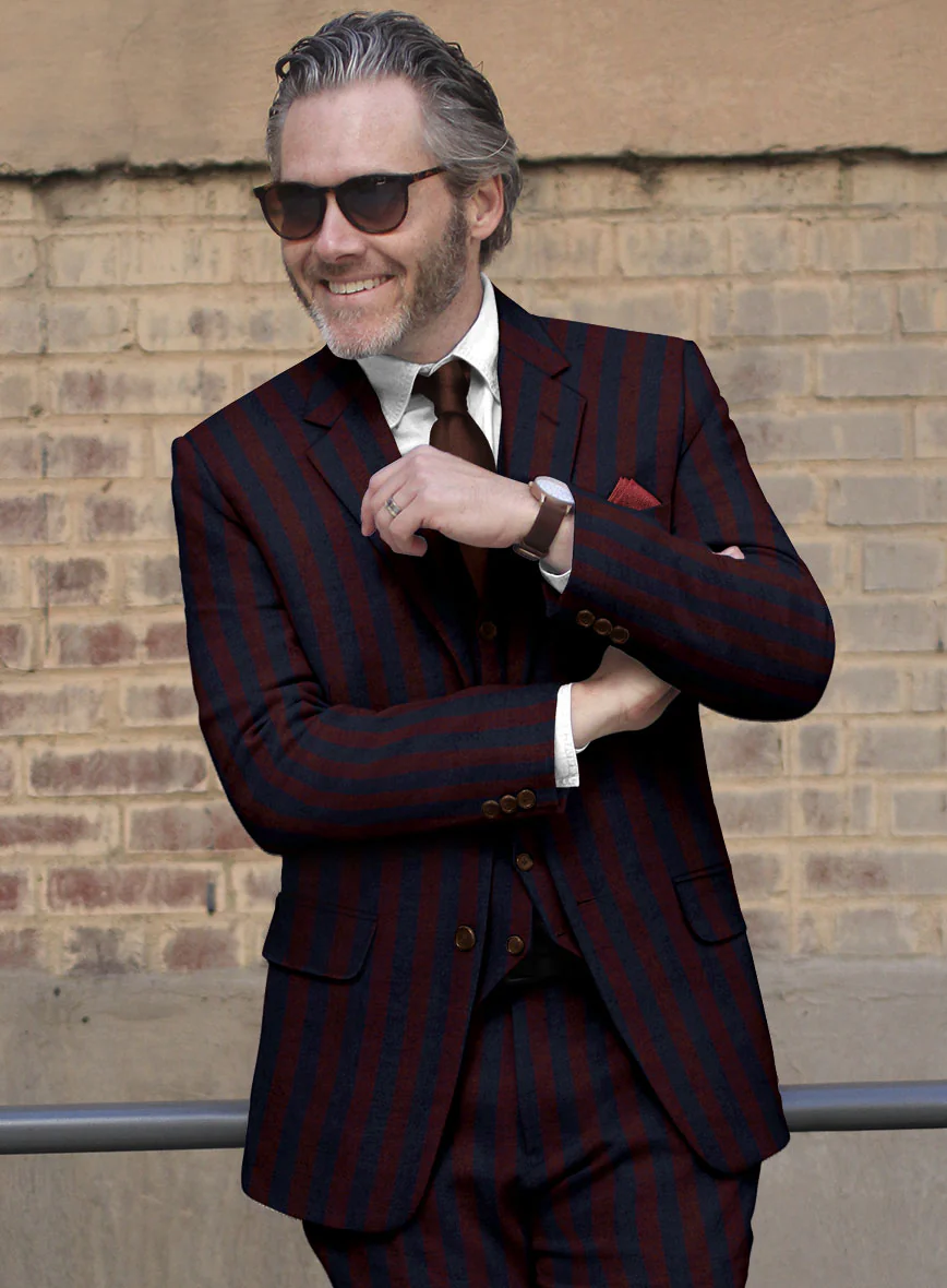 Sartori Vasco Stripe Soft Tweed Jacket - Image 2