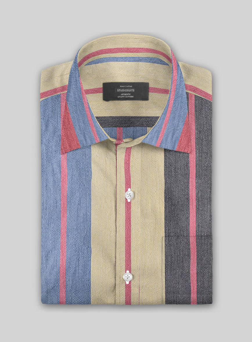 Savile Stripe Cotton Shirt