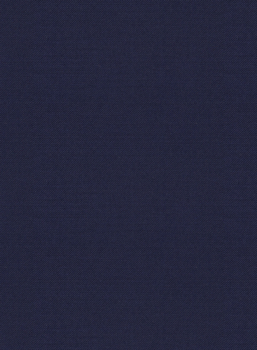 Scabal Alnip Indigo Blue Wool Pants - Image 3