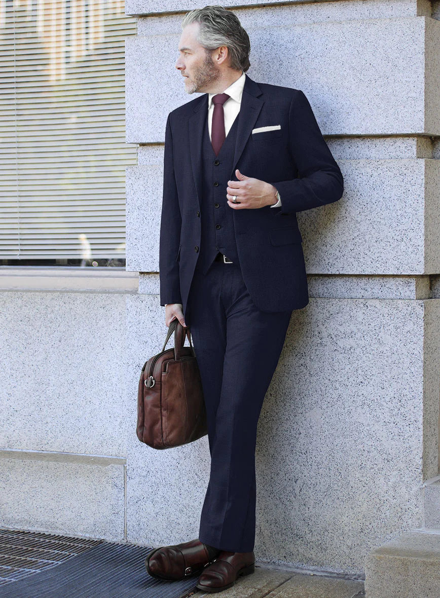 Scabal Alnip Indigo Blue Wool Suit - Image 2