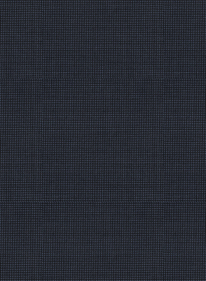 Scabal Aritmi Pinhead Blue Wool Pants - Image 2