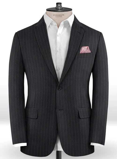 Scabal Bariga Black Wool Cashmere Jacket