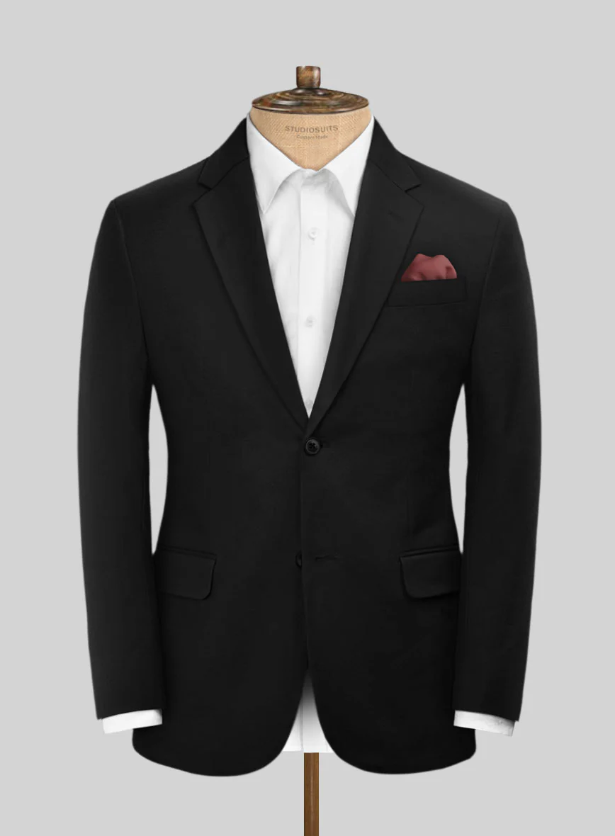 Scabal Black Cashmere Cotton Jacket