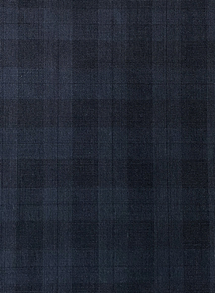 Scabal Blue Checks Pure Wool Pants - Image 2