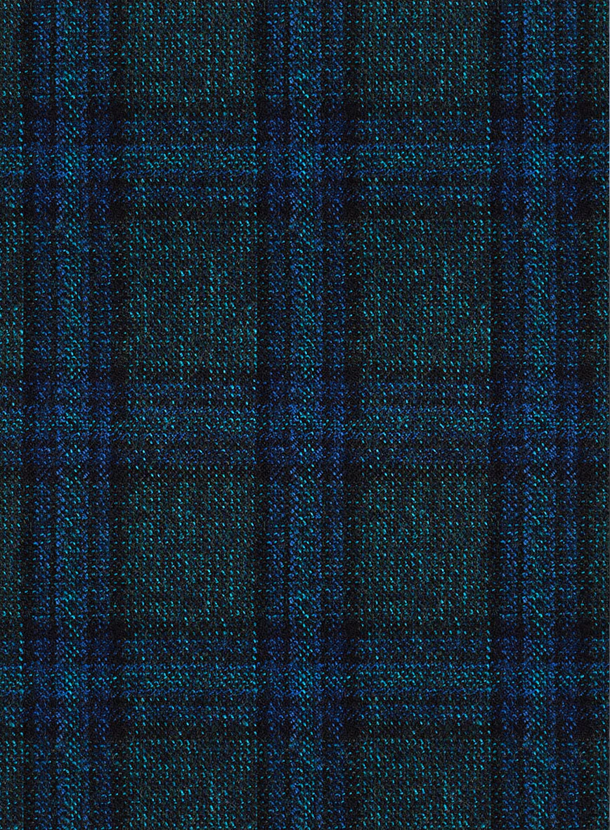 Scabal Blue Checks Wool Jacket - Image 3