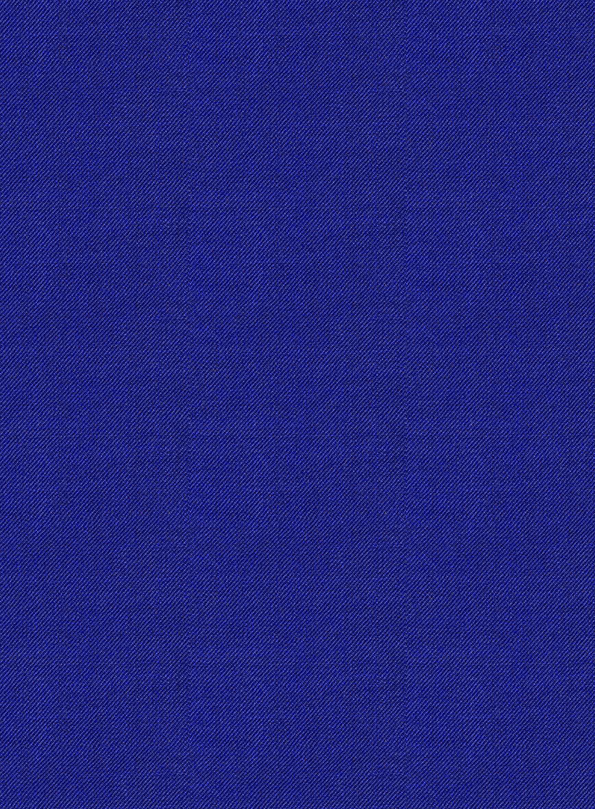Scabal Cobalt Blue Wool Pants - Image 3