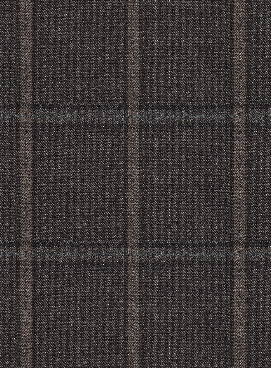 Scabal Coffee Brown Wool Suit - Image 6