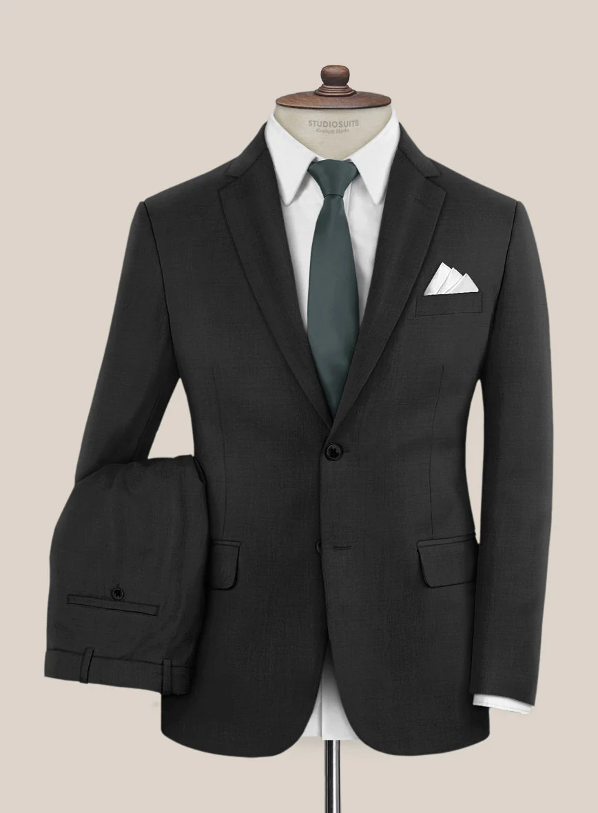 Scabal Cosmopolitan Black Wool Suit - Image 2
