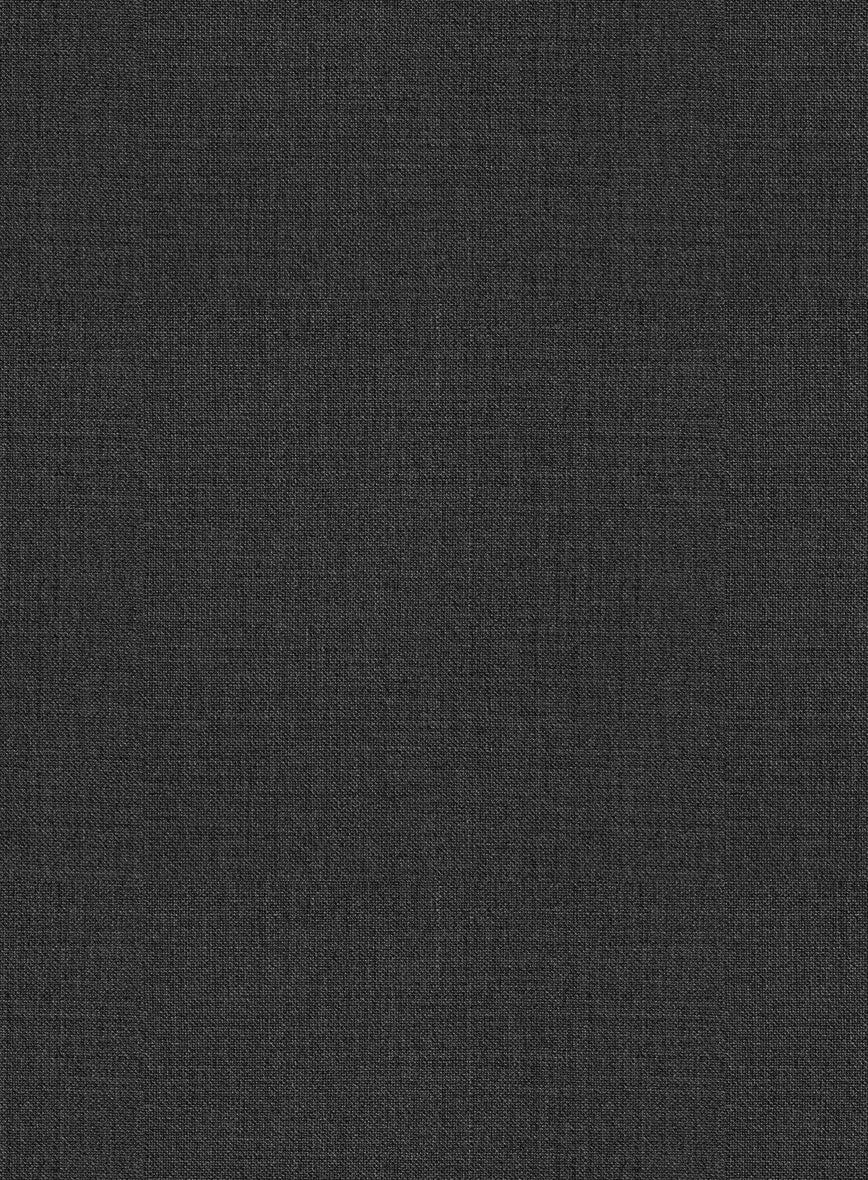 Scabal Cosmopolitan Charcoal Wool Pants - Image 3