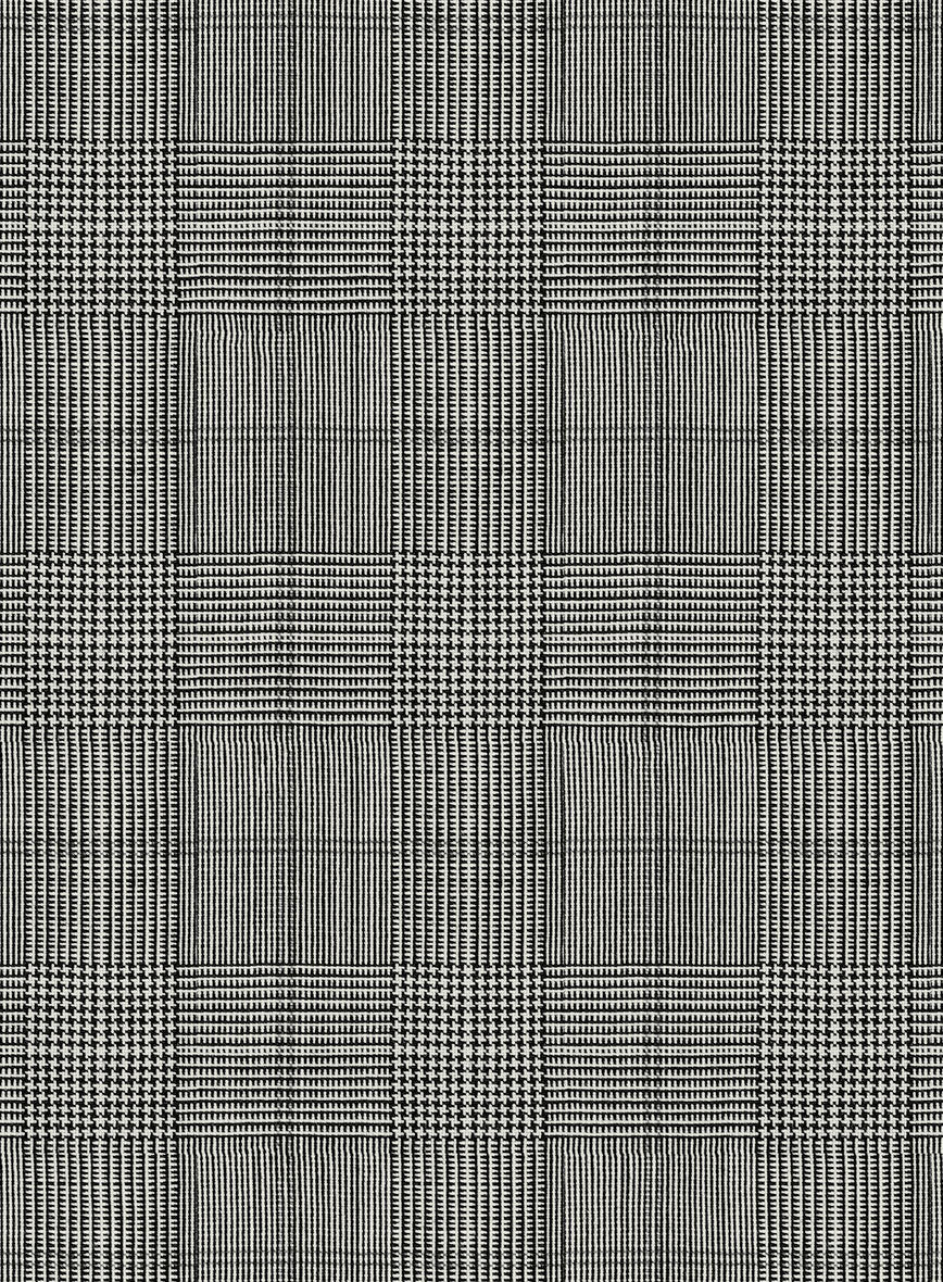 Scabal Cosmopolitan Glen Gray Wool Suit - Image 6