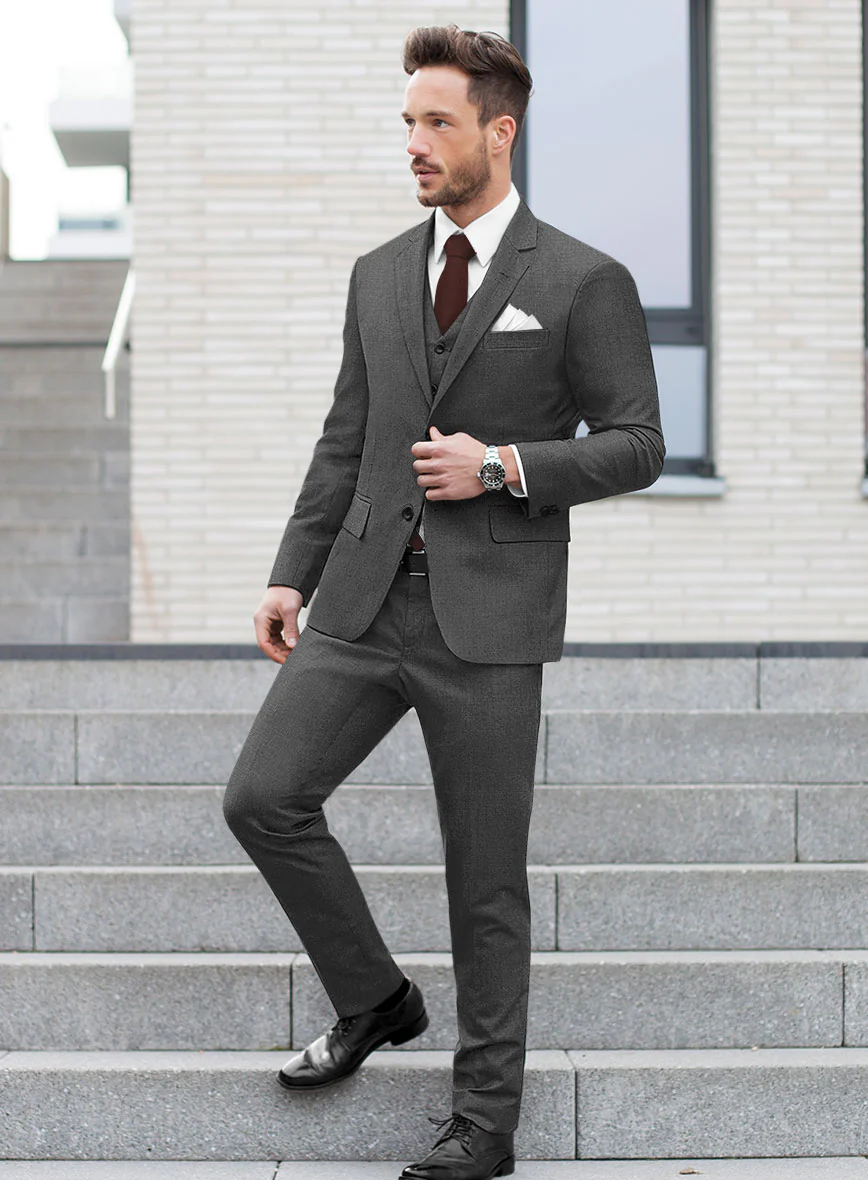 Scabal Cosmopolitan Gray Wool Suit - Image 2