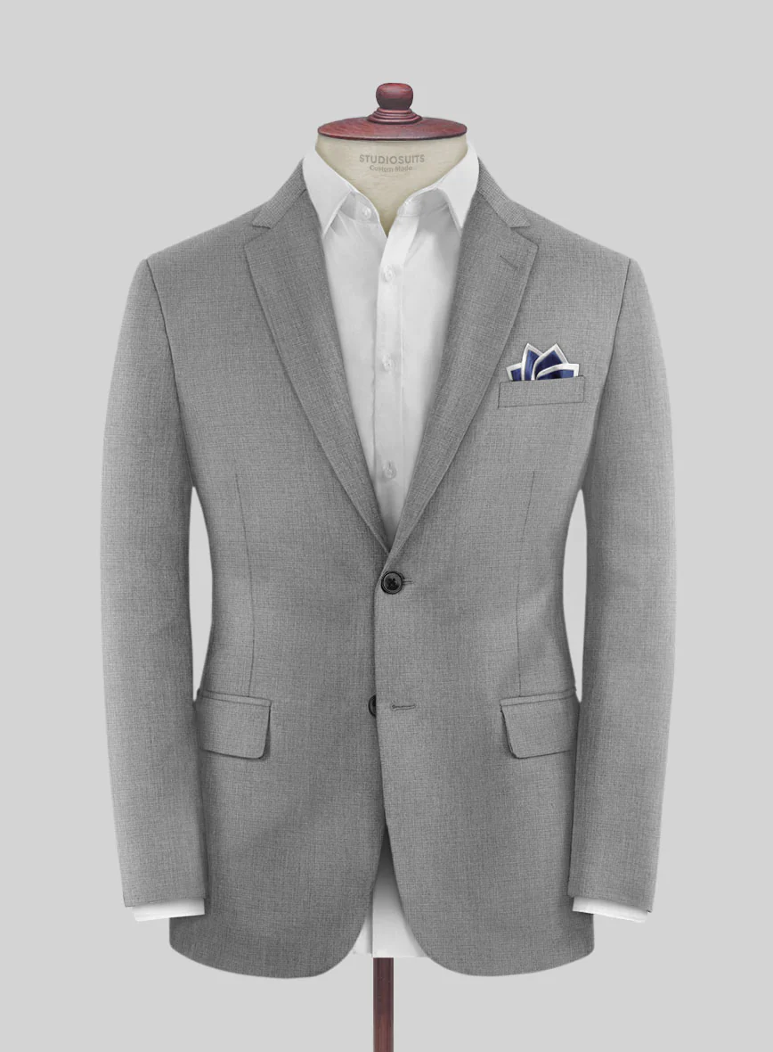 Scabal Cosmopolitan Light Gray Wool Suit - Image 3