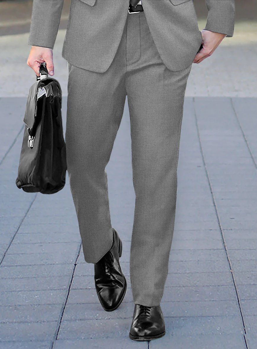 Scabal Cosmopolitan Light Gray Wool Suit - Image 4
