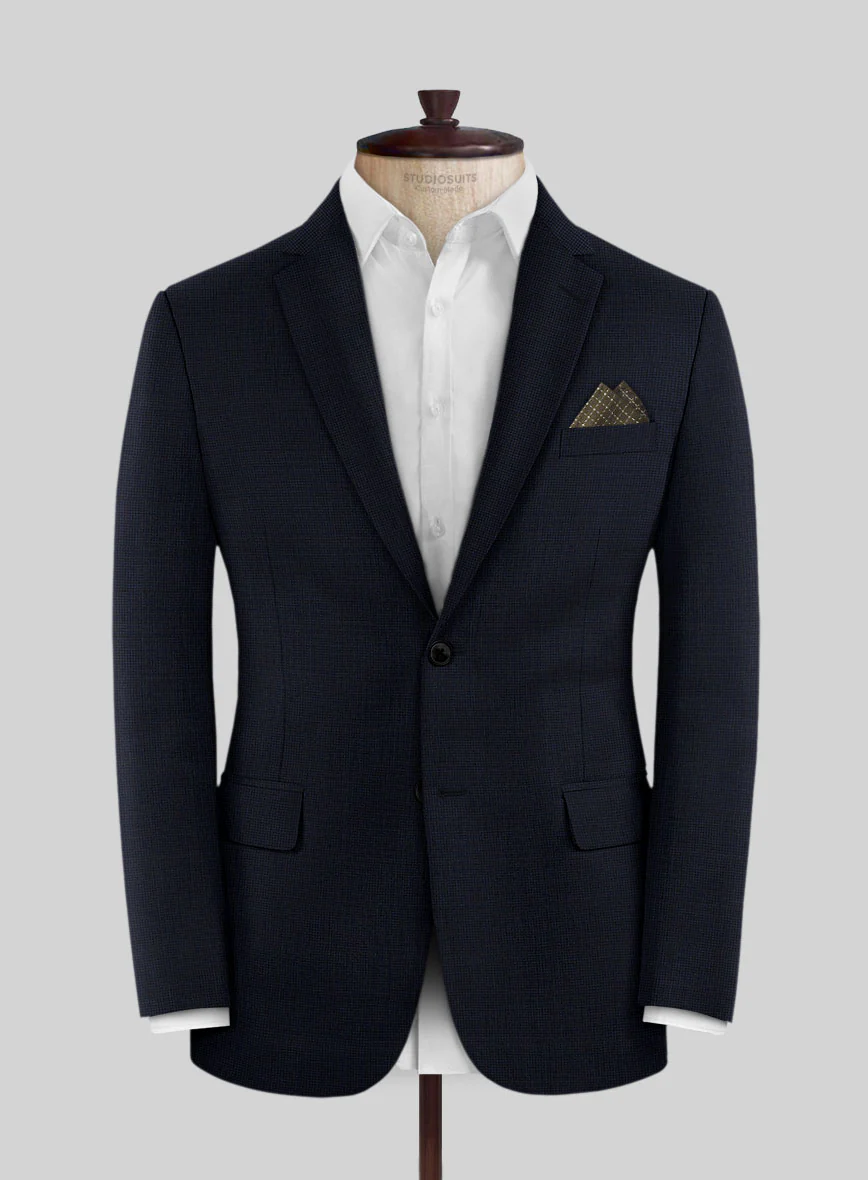 Scabal Cosmopolitan Lulio Blue Wool Jacket