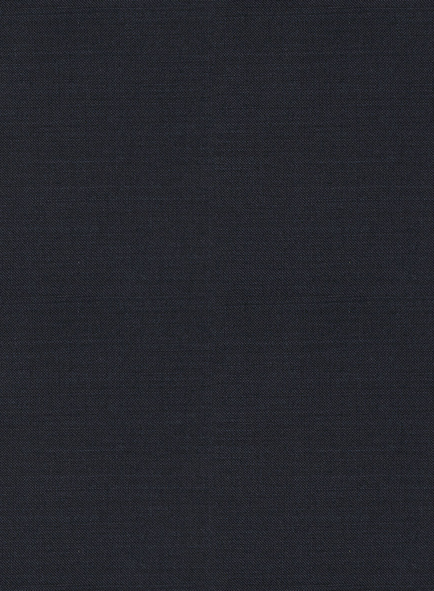 Scabal Cosmopolitan Midnight Blue Wool Pants - Image 4
