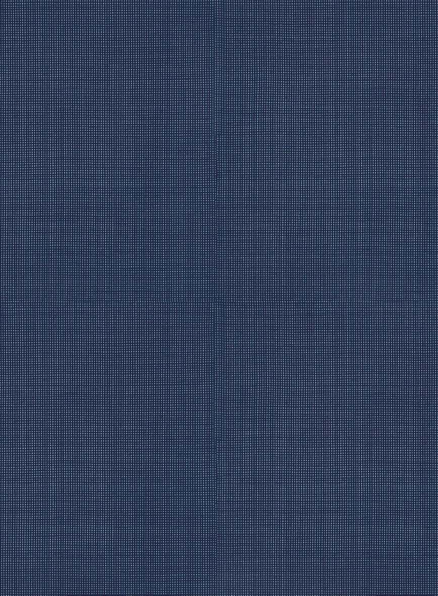 Scabal Cosmopolitan Nailhead Blue Wool Pants - Image 3