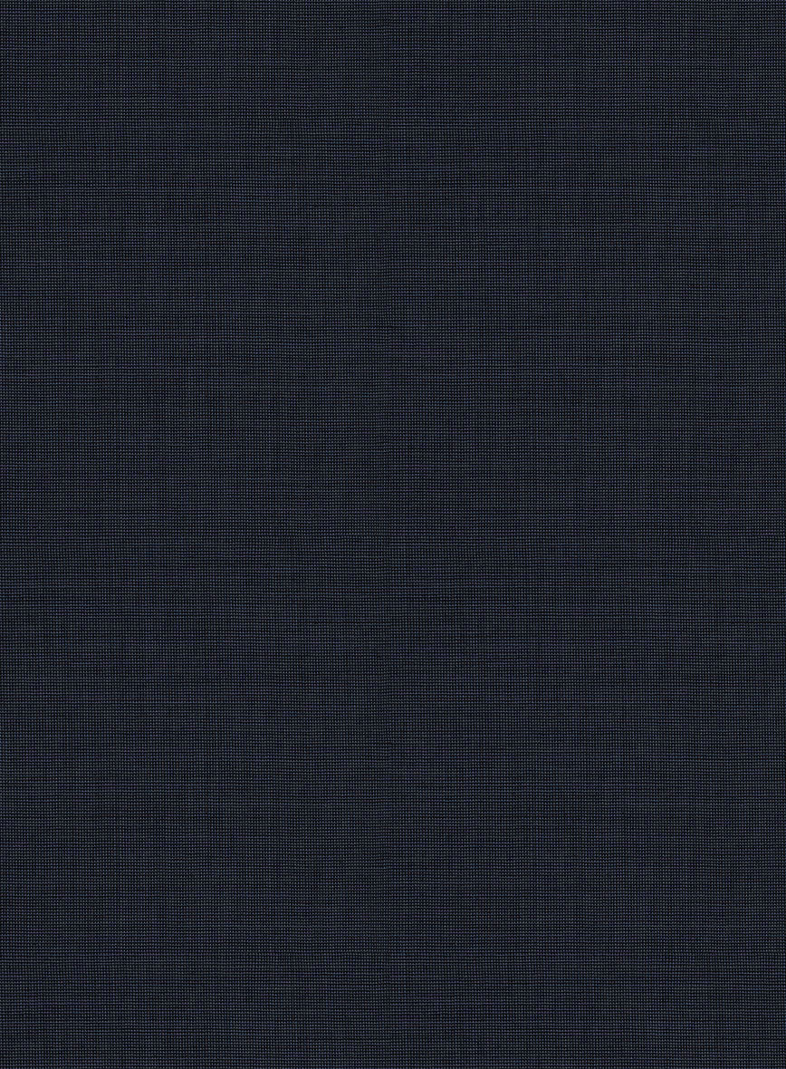 Scabal Cosmopolitan Nailhead Dark Blue Wool Pants - Image 3