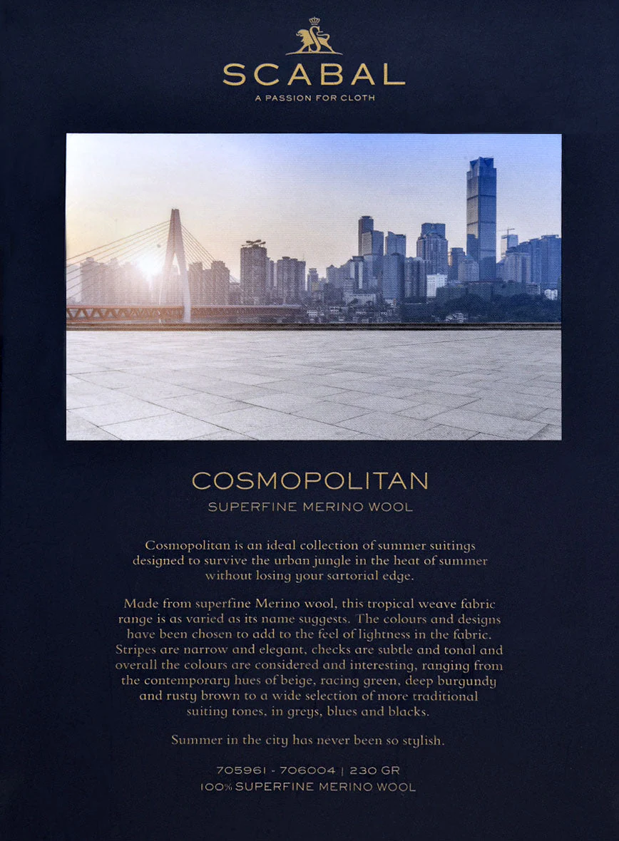 Scabal Cosmopolitan Navy Blue Wool Pants - Image 6