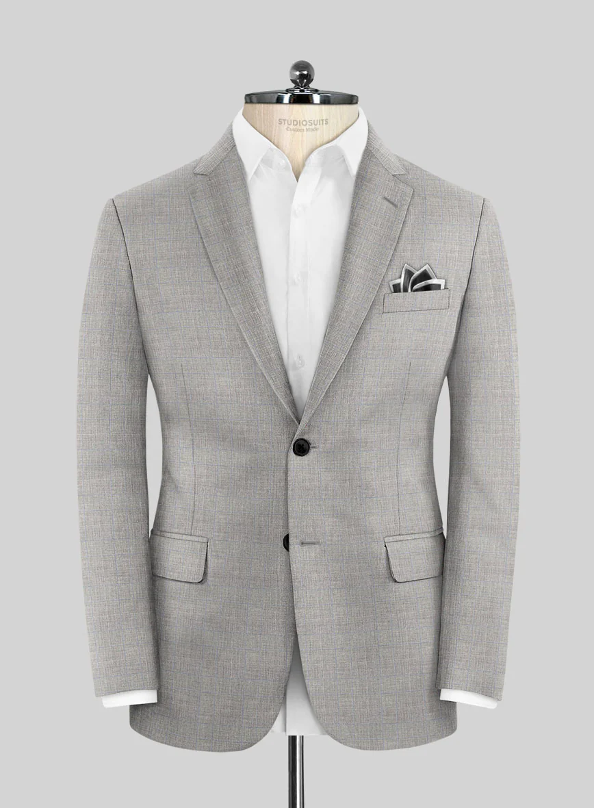 Scabal Cosmopolitan Prince Gray Wool Jacket
