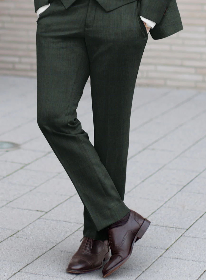 Scabal Cosmopolitan Prince Green Wool Suit - Image 4