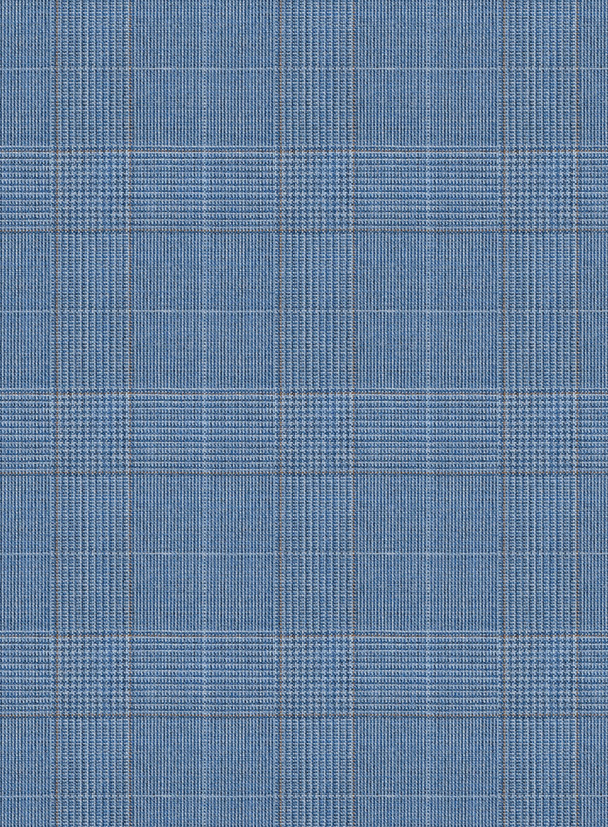 Scabal Cosmopolitan Prince Light Blue Wool Pants - Image 3
