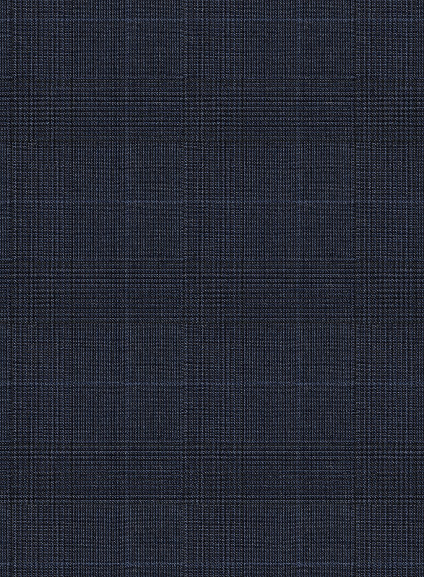 Scabal Cosmopolitan Prince Seal Blue Wool Jacket - Image 2