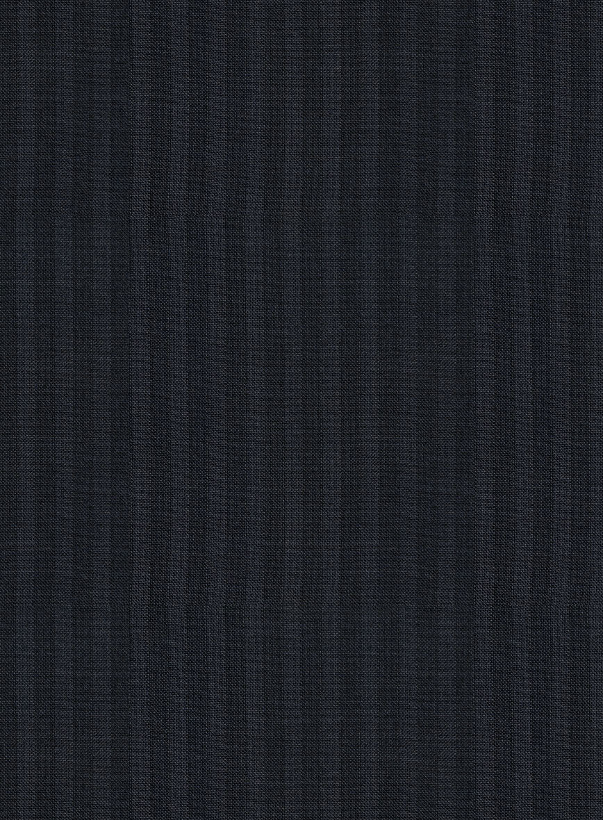 Scabal Cosmopolitan Stripe Alado Blue Wool Jacket - Image 2