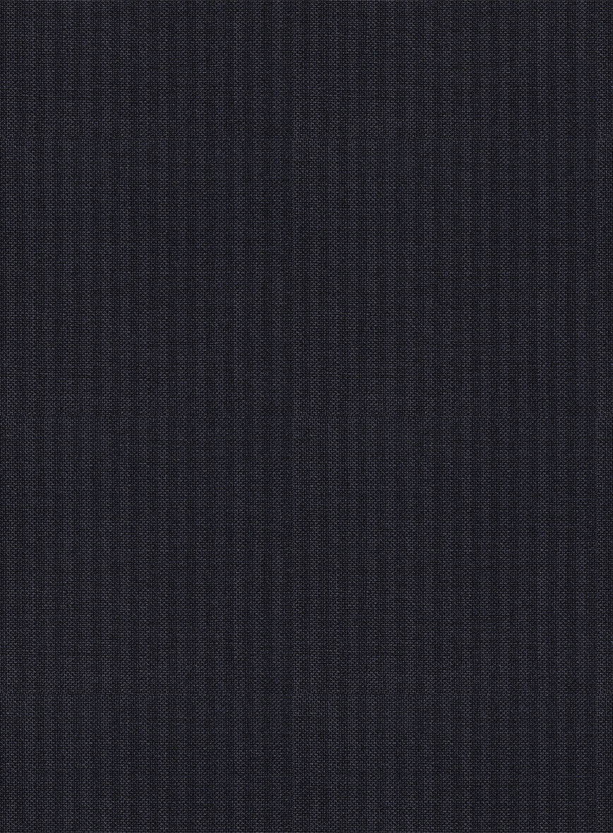 Scabal Cosmopolitan Stripe Isora Blue Wool Jacket - Image 2