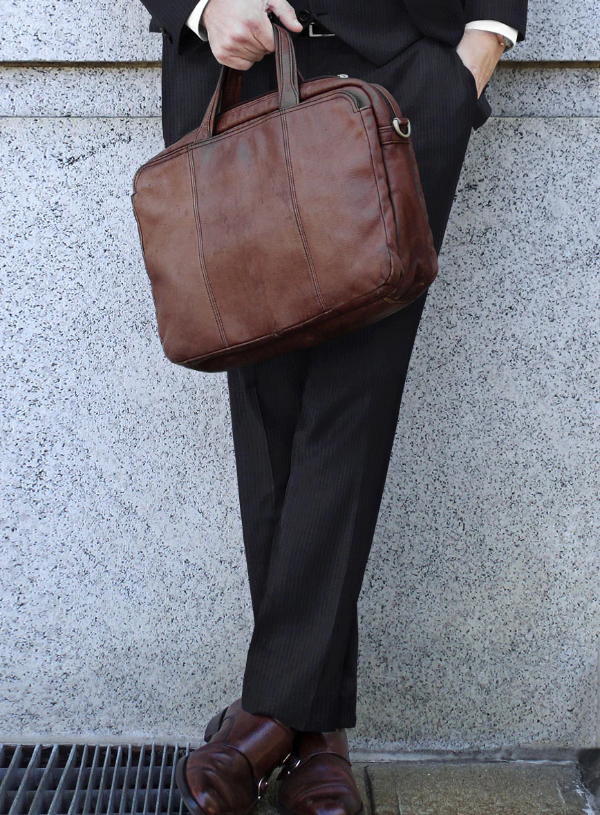Scabal Cosmopolitan Stripe Isora Blue Wool Suit - Image 4
