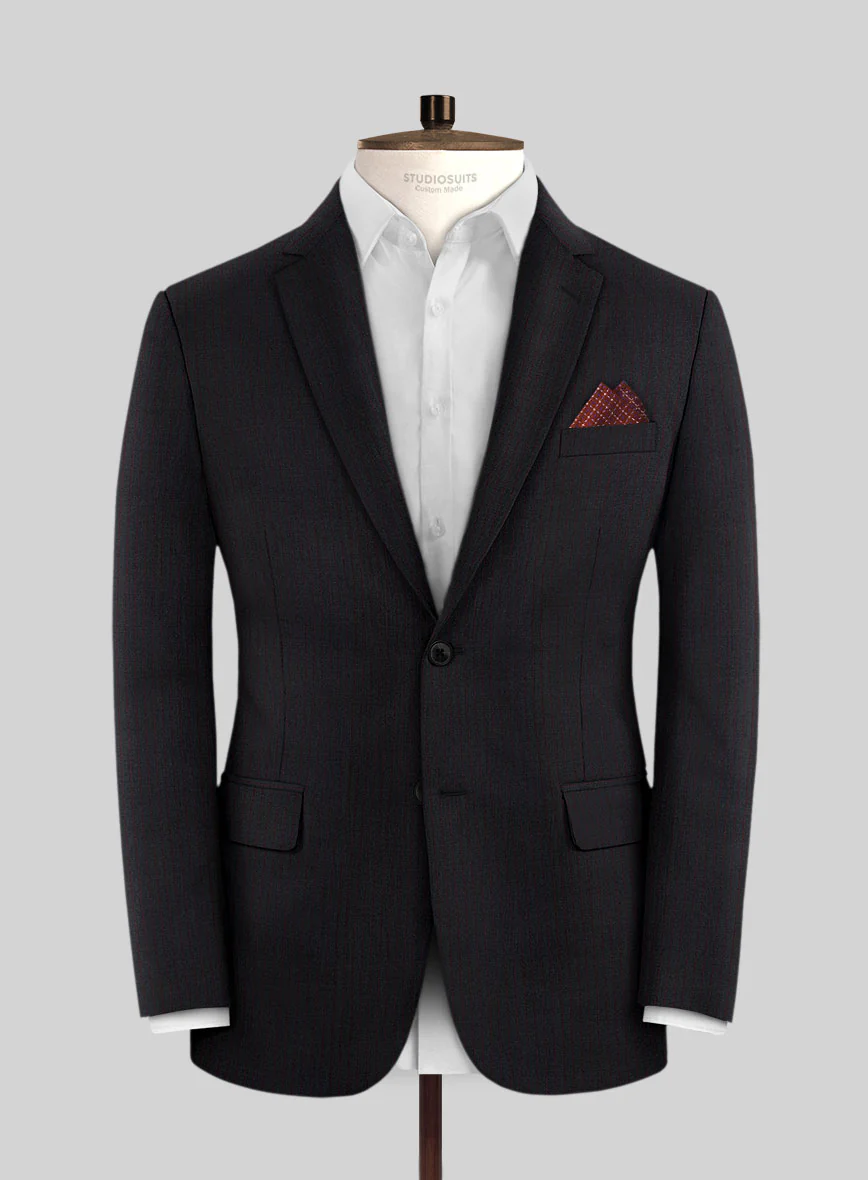 Scabal Cosmopolitan Stripe Pando Blue Wool Suit - Image 3