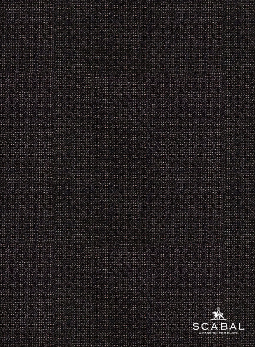 Scabal Dali Cardinal Cross Weave Wool Cashmere Suit - Image 9