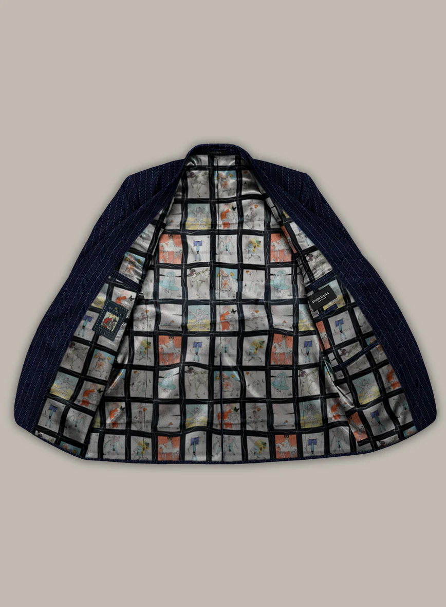 Scabal Dali Chamberlain Herringbone Wool Cashmere Jacket - Image 3