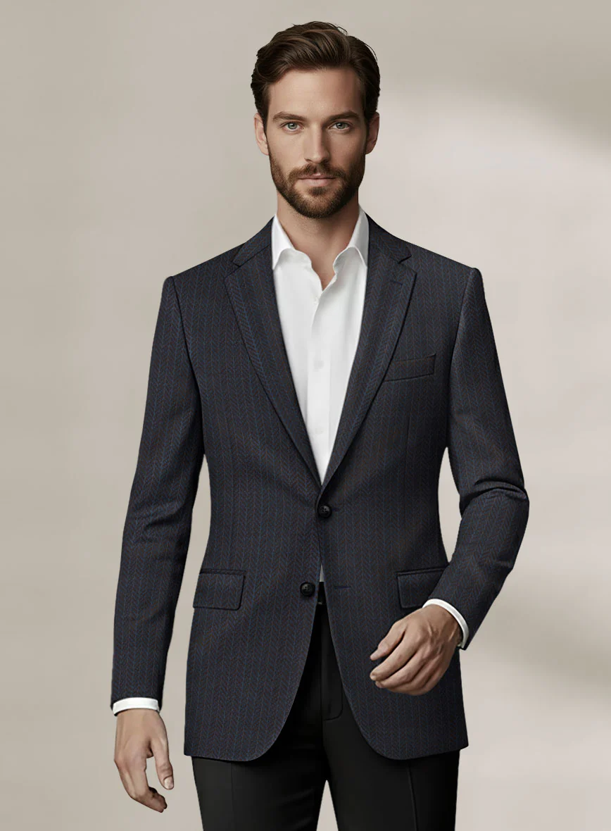 Scabal Dali Cipher Weave Wool Cashmere Suit - Image 3