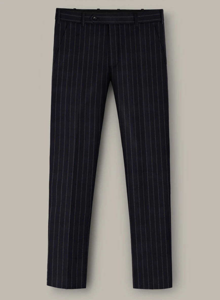 Scabal Dali Godiva Herringbone Wool Cashmere Pants - Image 2