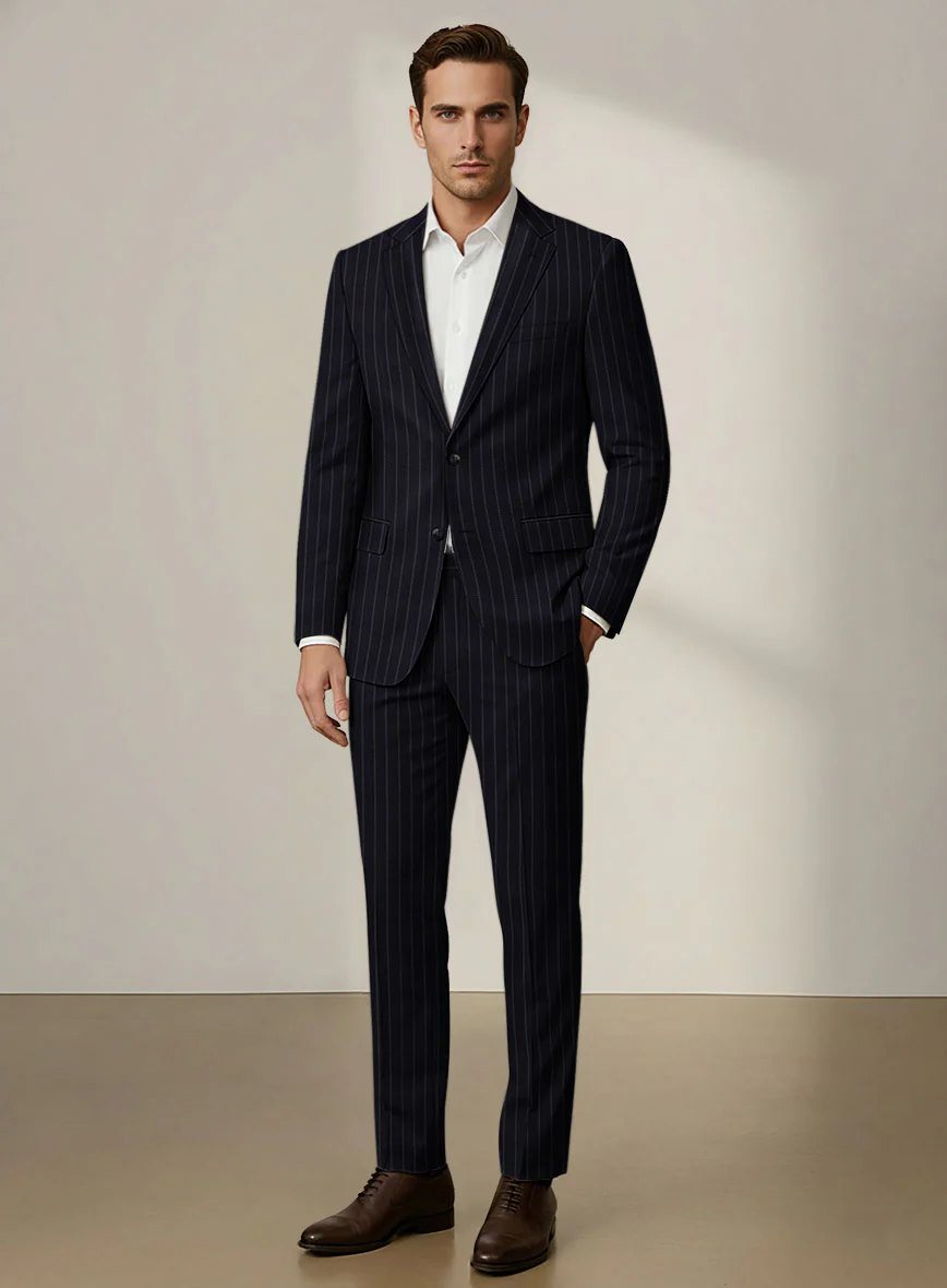 Scabal Dali Godiva Herringbone Wool Cashmere Suit