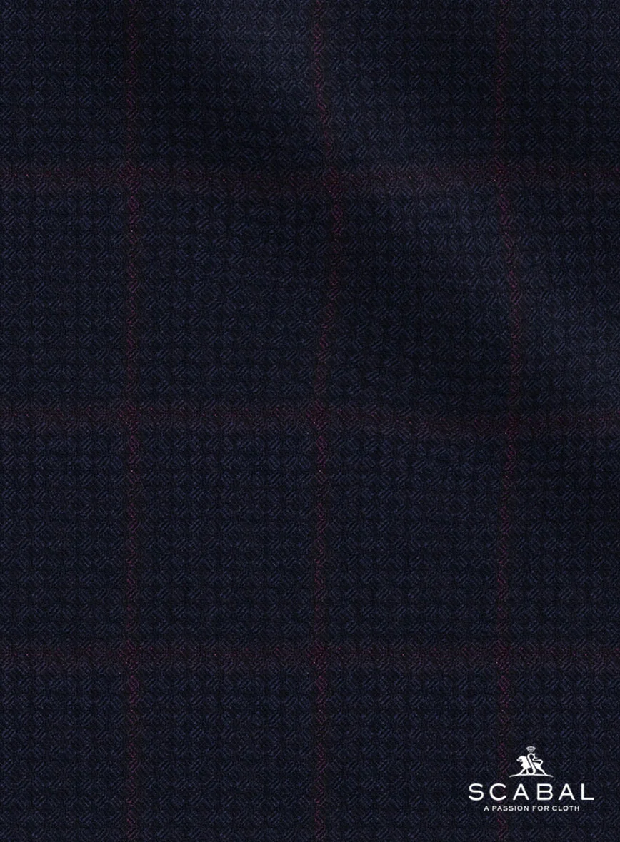 Scabal Dali Heraldic Weave Wool Cashmere Jacket - Image 5