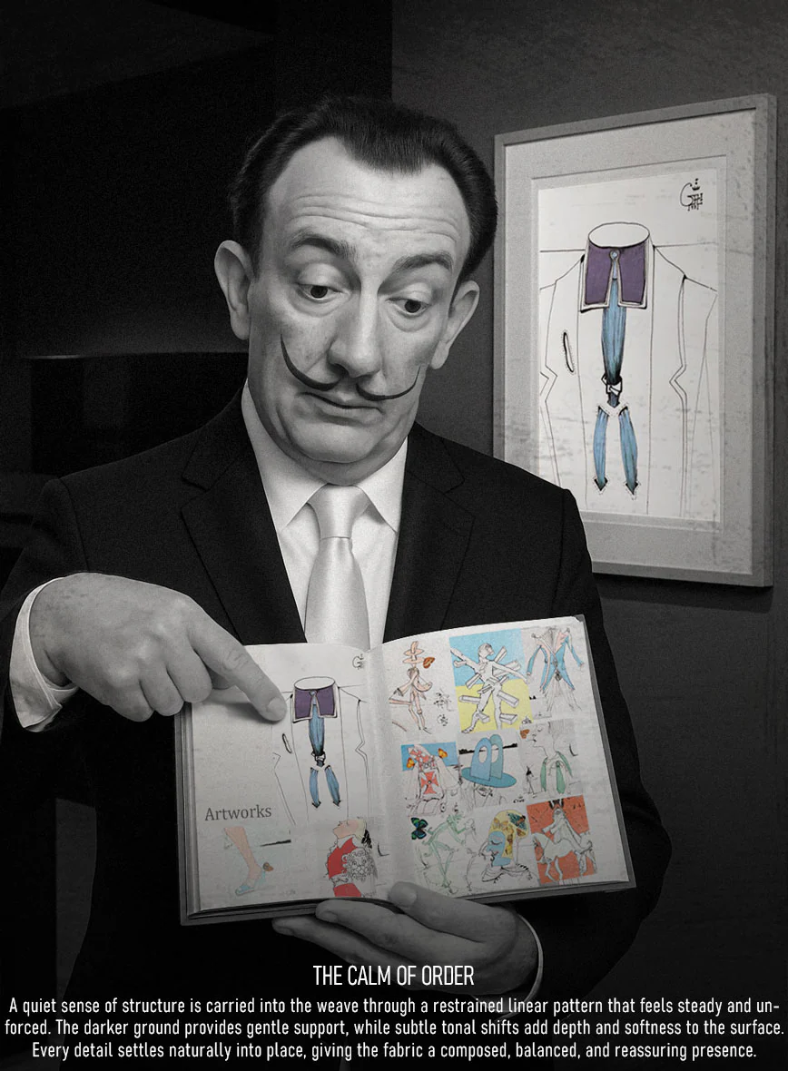 Scabal Dali Intermezzo Stripe Wool Cashmere Suit - Image 11
