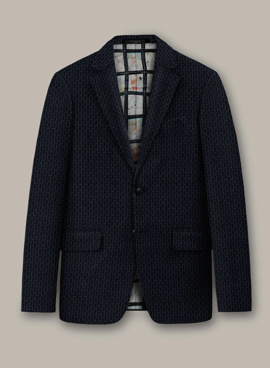 Scabal Dali Mouline Motif Wool Cashmere Jacket