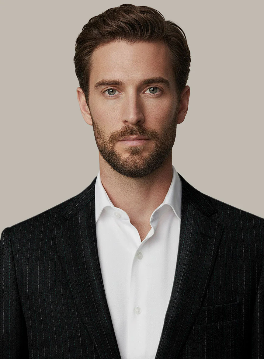 Scabal Dali Scholastic Stripe Wool Cashmere Jacket - Image 4