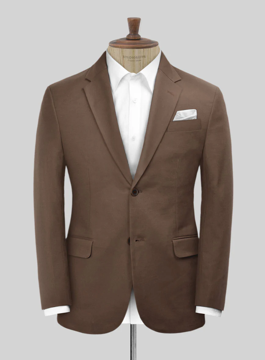 Scabal Dark Brown Cashmere Cotton Jacket