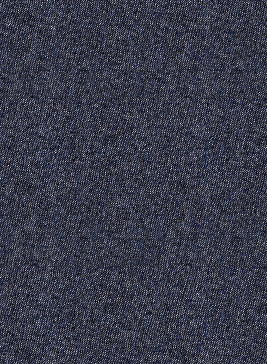 Scabal Denim Blue Wool Cashmere Jacket - Image 3