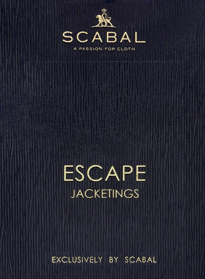 Scabal Denim Dark Blue Wool Cashmere Jacket - Image 4