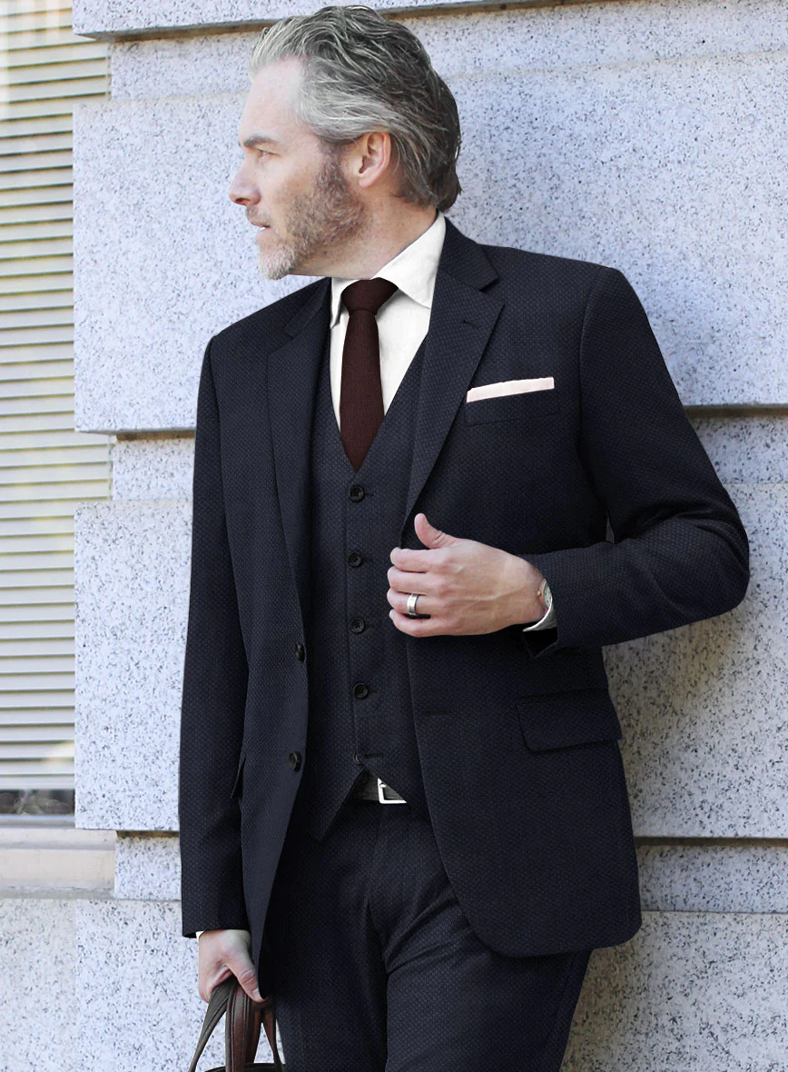 Scabal Drian Blue Wool Jacket - Image 2