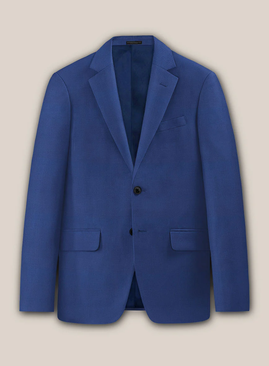 Scabal Egyptian Blue Wool Suit - Image 4