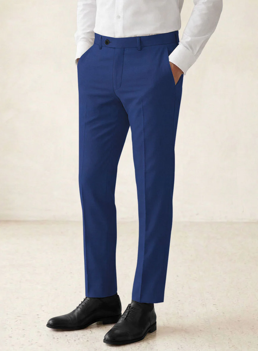 Scabal Egyptian Blue Wool Suit - Image 6