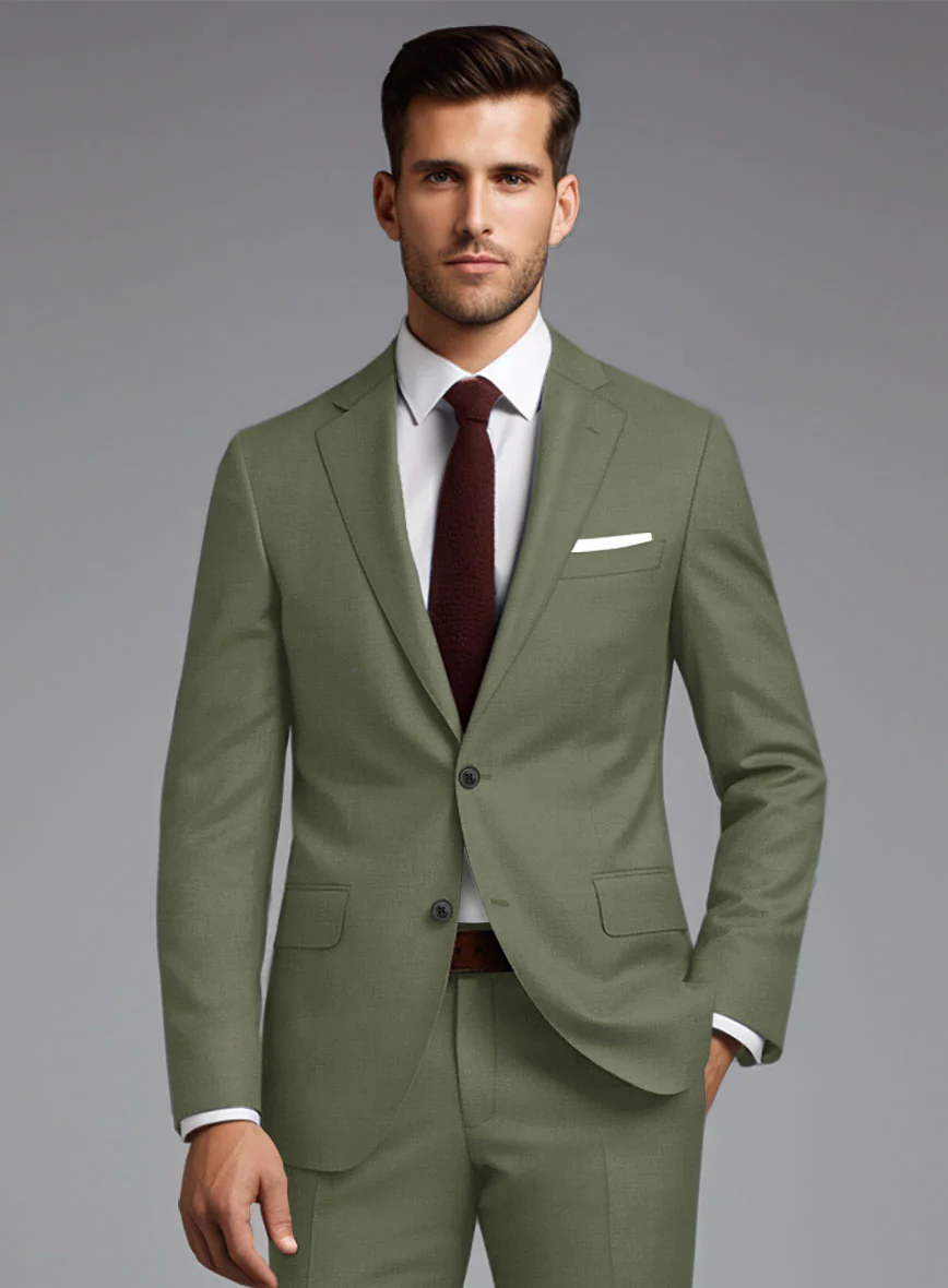 Scabal Fern Green Wool Jacket - Image 2